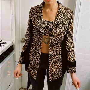 George Simonton Women’s Blazer Sz S Cheetah Print!